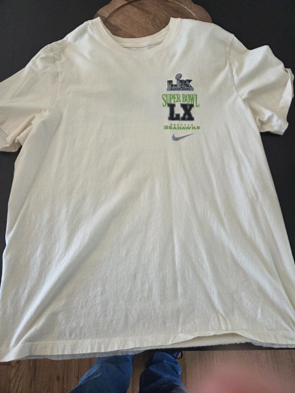 Mens Nike Seattle Seahawks superbowl LX T-SHIRT